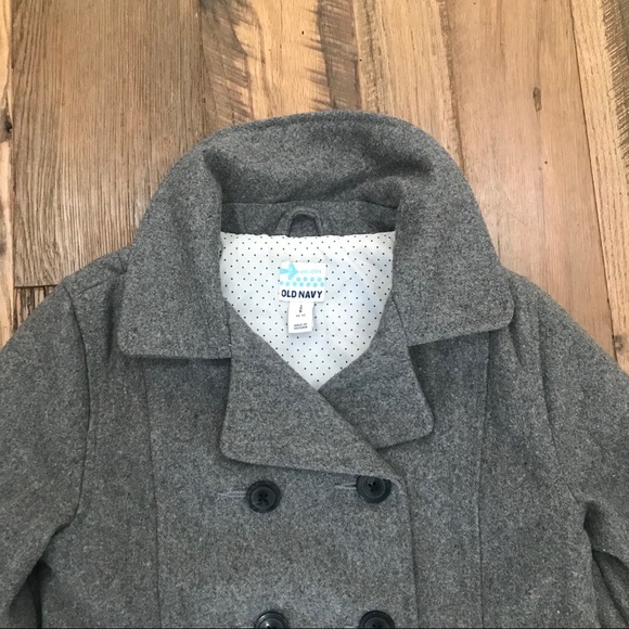 Old Navy Wool Pea Coat girl 10-12 - Picture 4 of 6